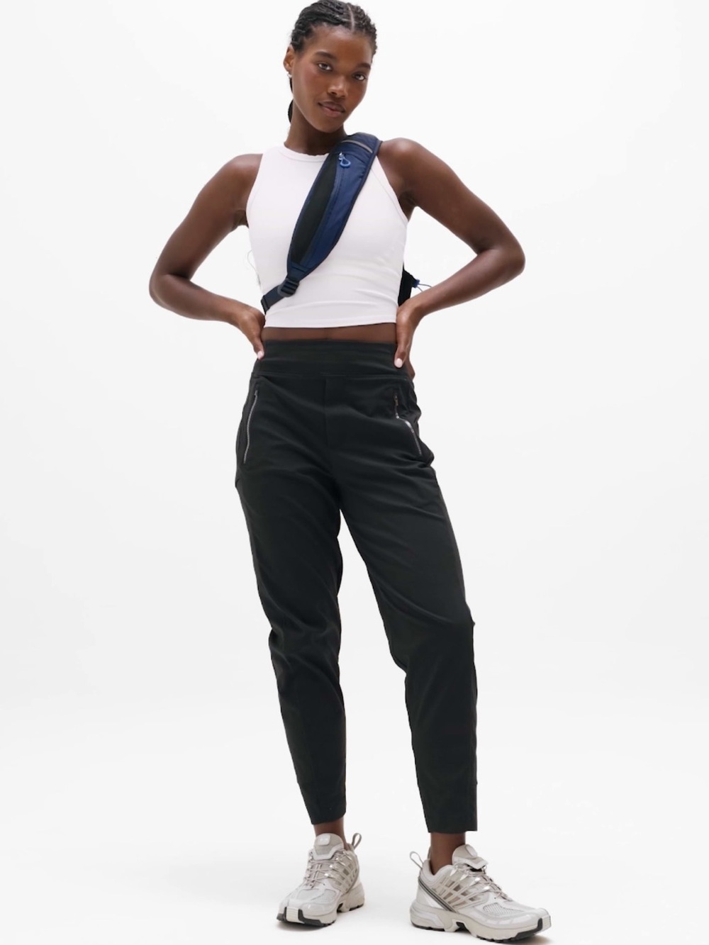 Athleta Trekkie North High Rise Jogger (Black: 10P) Great Condition!
